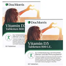 DocMorris Vitamin D3 Tabletten 800 I.E. Doppelpack 2X60 St