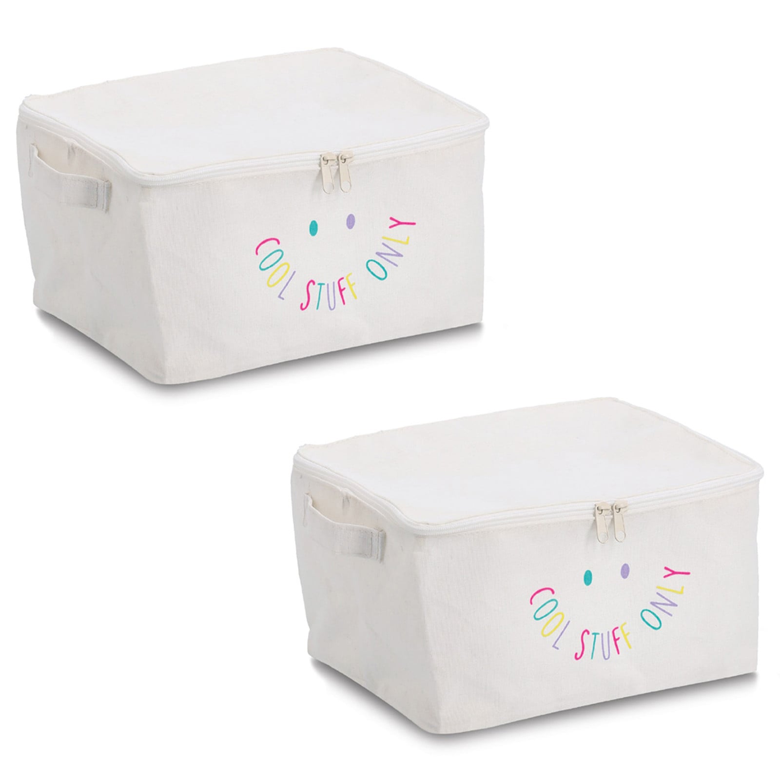 home24 Box met ritssluiting Cool Stuff wit B: 24 cm, D: 15 cm, H: 30 cm