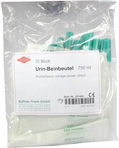Urin Beinbeutel rückl.sp.m.abl.schräg 750 ml