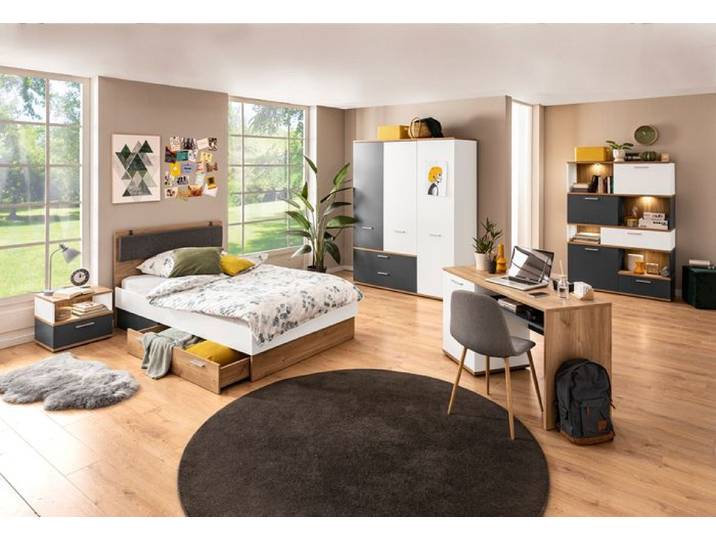 Bett Twenty 120 x 200 cm Eiche Holzoptik