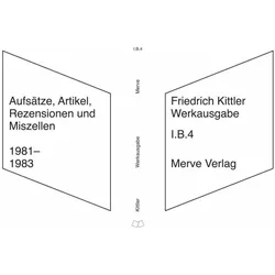 Werkausgabe, Fachbücher von Friedrich Kittler