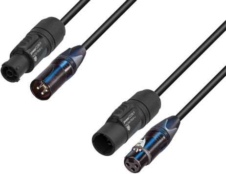 Adam Hall AUDIO Power-Signal Verlängerungskabel, 5m, schwarz