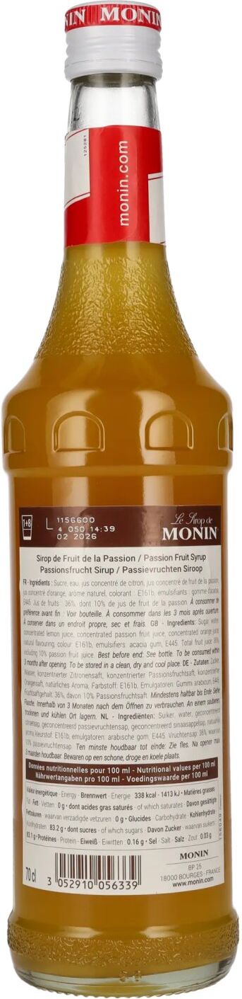 Le Sirop de Monin PASSIONSFRUCHT 0,7l