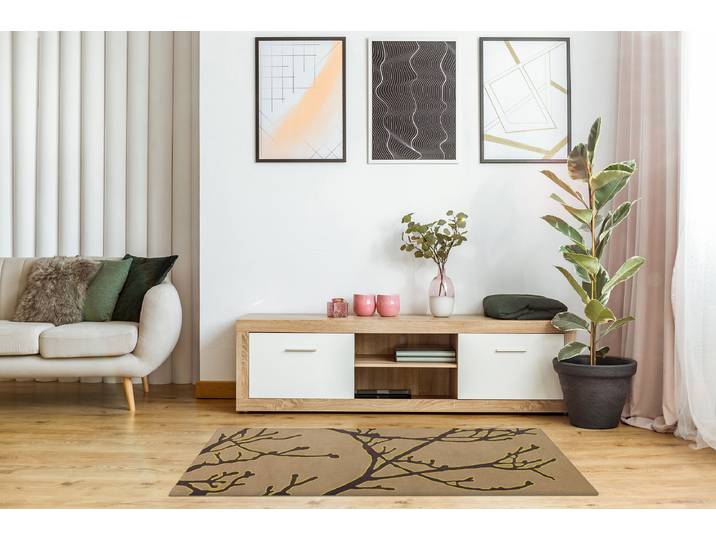 Läufer Living Mat 57 64 x 0 x 168cm Braun/Sand/Braun