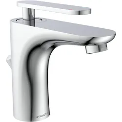 Schütte, Duscharmatur + Badewannenarmatur, Wasserhahn Bad ORCA Waschtischarmatur Chrom Einhebelmischer Mischbatterie 34310