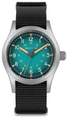 Perfect Picks Market Military Quartz Watch Vintage Design, Luminous, Sapphire Crystal, And Sweep Seconds Movement blue