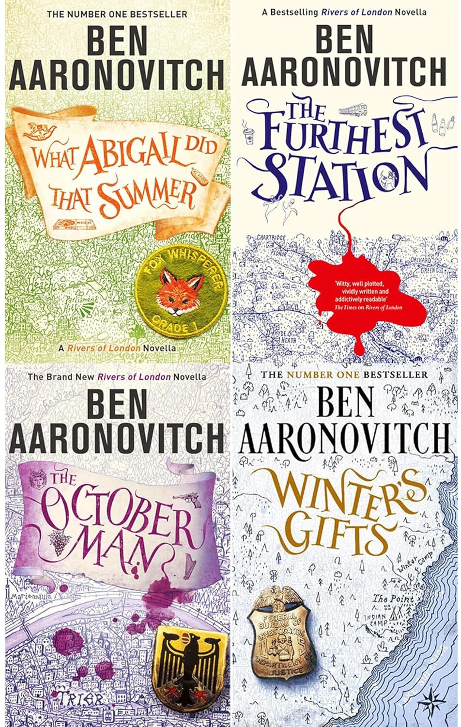 Gollancz Rivers of London Novella Collection by Ben Aaronovitch - 4 Paperback Novellas incl. The October Man & The Furthest Station - Urban Fantasy Gift Set