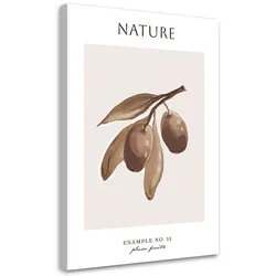 WANDBILD pflaumenfrucht natur