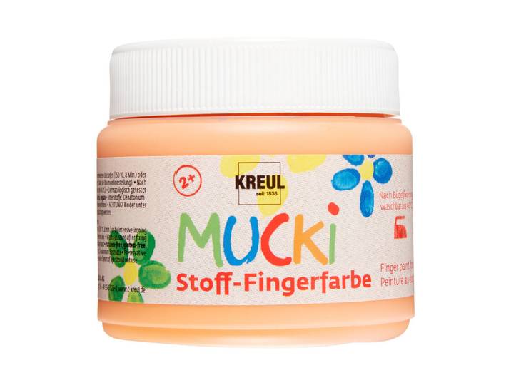 Kreul Mucki Stoff-Fingerfarbe Orange 150 ml