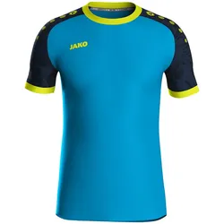 JAKO Iconic kurzarm Trikot 444 - JAKO blau/marine/neongelb XL