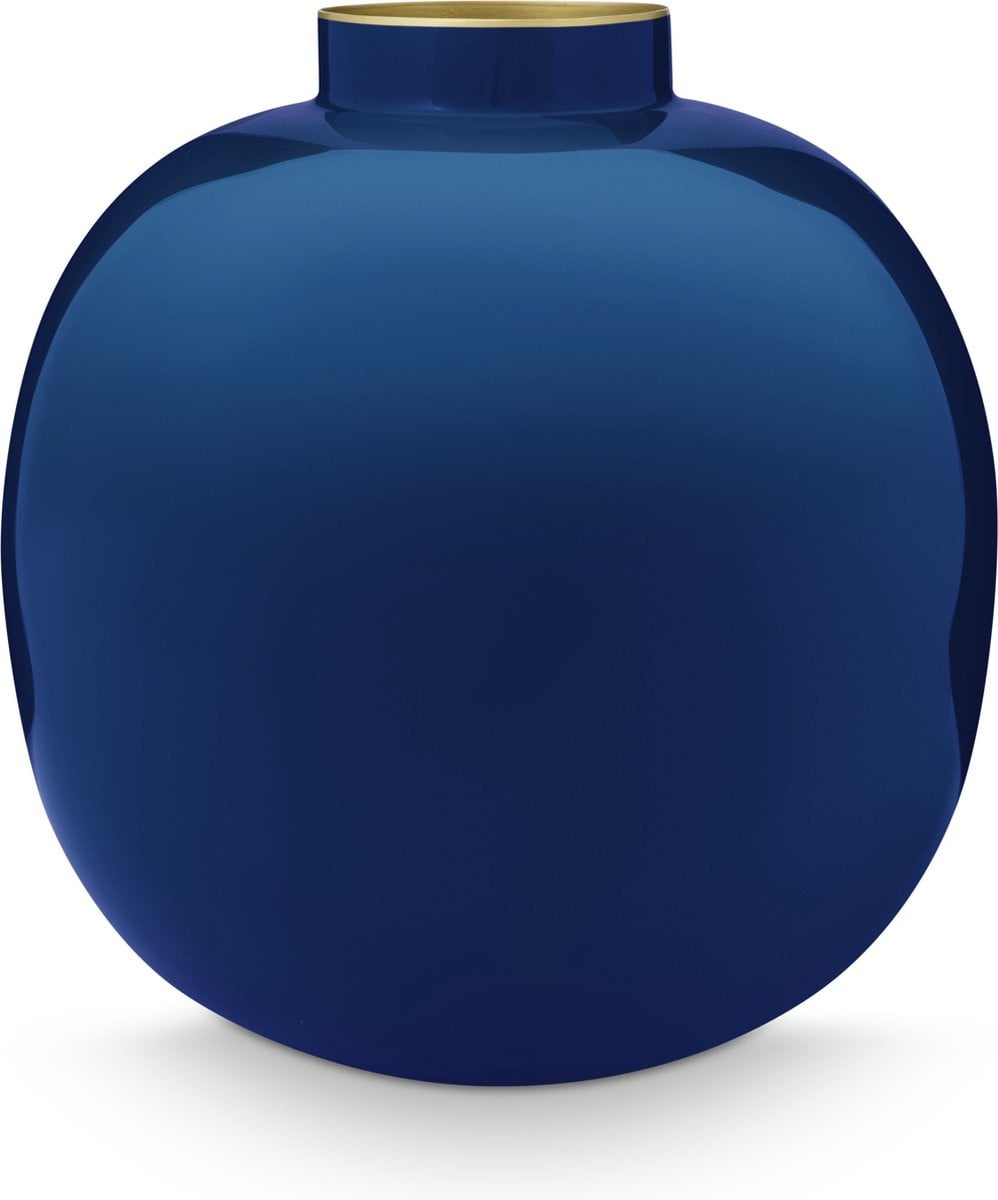 Pip Studio Vaas Blauw IJzer 23 x 23 cm