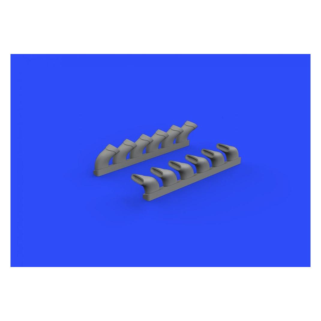 Eduard Spirfire Mk.IX exhaust stack-fishtail for Revell (632108)