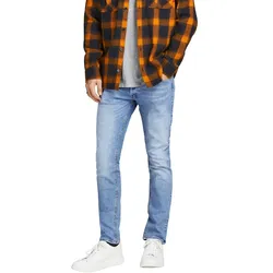 Jack & Jones Glenn Jeans in Hellblau mit schmaler Passform-W34 / L32