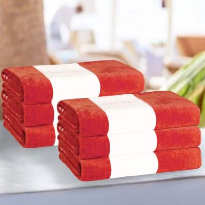 Cabana Stripe Oversized Cotton Beach 6 Piece Towel Set by Superior