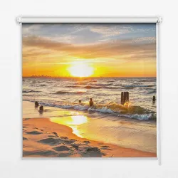 INNENROLLO - Fensterrollo - Rollo - 60x40 cm - Sonnenuntergang