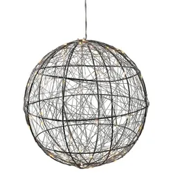 AM Design Dekoleuchte Drahtkugel Alu, Eisen, Stahl & Metall 40 cm