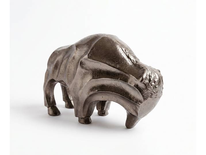 Figurine Taurus l12 x P28 x H18 cm Aluminium Mokka Bronze Moulée
