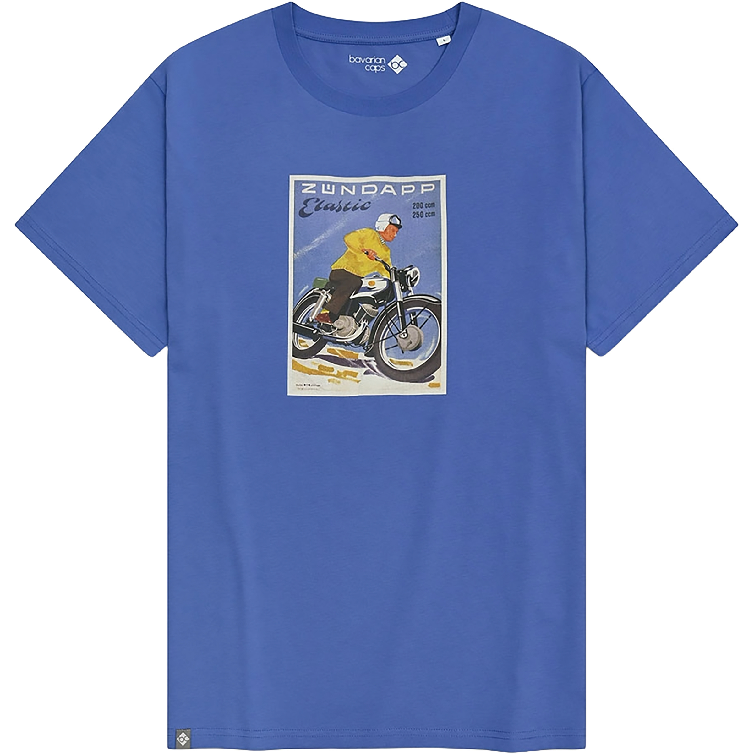 Bavarian Caps Zündapp Elastic Herren T-Shirts blau Größe S Lifestyle Hautfreundlich