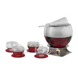SIMAX Feuerzangenbowle   , transparent/klar , Glas,Edelstahl,Textil