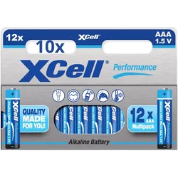 120x Batterien XCell Performance 1,5V LR03 AAA AlMn (10x 12er Blister)