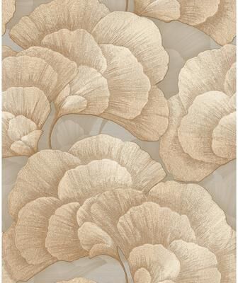 Veer Decor Embroidered Ginkgo Wallpaper