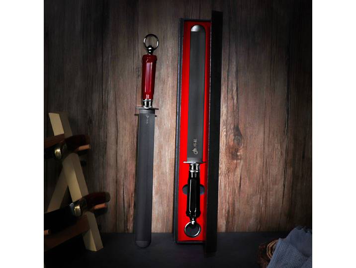 Tige d'affûtage ultra-fine grain 8000, affûteur professionnel pour couteaux de boucher, bâton plat pour étal de viande et restaurant
