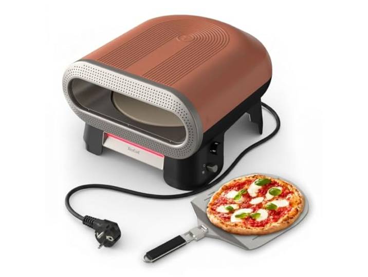 Tefal - Pizza Pronto - Four à Pizza Électrique d'Extérieur - 30 cm - 2600W Cuisson rapide 3 minutes - Pierre rotative automatique - Atteint 400°C - Polyvalent pour pizzas - Pains et pâtisseries