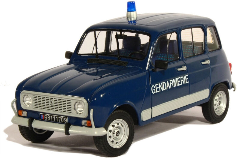 Miniature 1:18 Renault4L GTL Gendarmerie bleu gendarmerie 1978 - Solido
