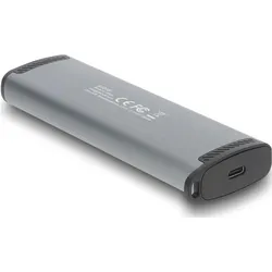 Delock USB 5 Gbps Kartenleser mit SD und Micro SD Slot und Aufbewahrungsfächern (USB-C), Speicherkartenlesegerät, Grau