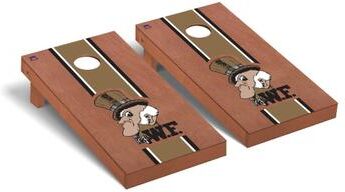 Skip's Garage College Vault Wake Forest Demon Deacons Rosewood Cornhole Board Set