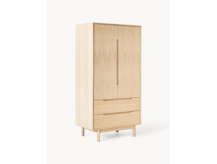 Armoire en placage de chêne Cassy, 2 portes