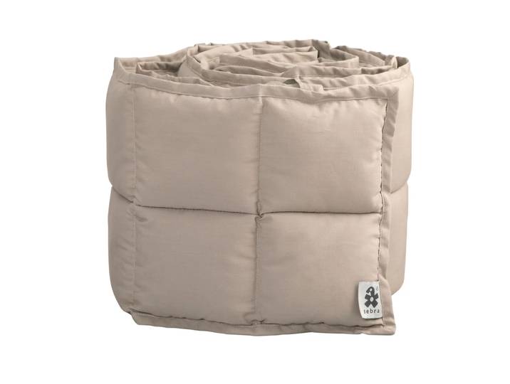 Sebra - Baby-Bettnestchen, quadratisch abgesteppt / jetty beige