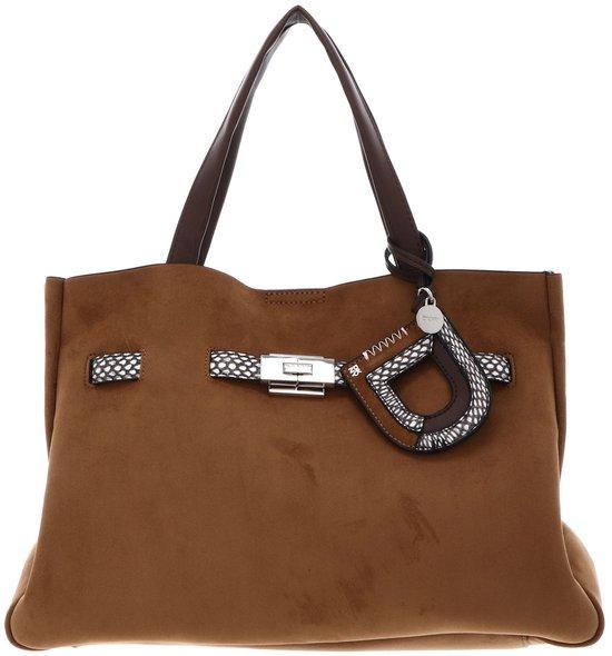 Dkny Bryar Handtasche - Polyurethan, mandelfarbig, Maße 37 x 26 x 19 cm, Magnetverschluss