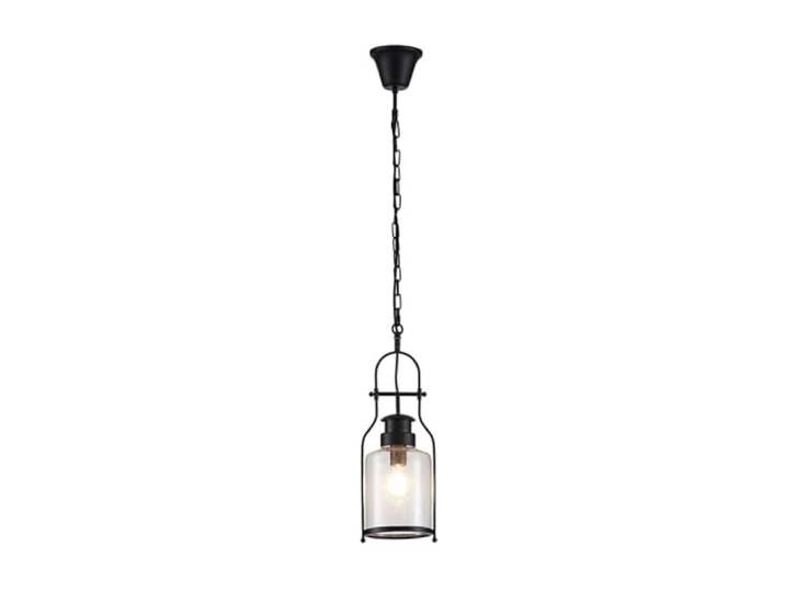 Lindby Suspension Rozalie à intensité variable (Antique\, Classic) en Noir Métal e. a. pour Couloir (1 lampe\,à E27) Luminaire Lampe Plafond Plafonnier Suspendue