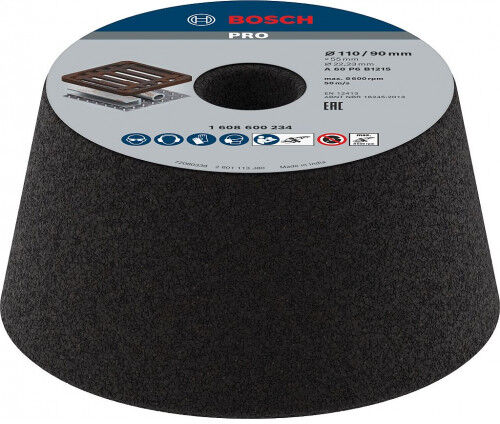Bosch Meule boisseau conique PRO Metal, 90 x 110 x 55 mm, G60 1608600234