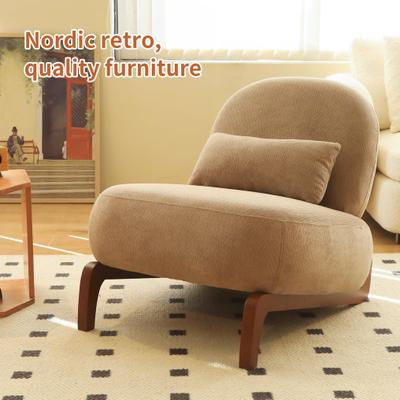 Accent Chair with Solid Wood Legs