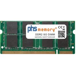 PHS-memory 2GB RAM Speicher für Fujitsu CELSIUS H265 DDR2 SO DIMM 667MHz (Fujitsu CELSIUS H265, 1 x 2GB), RAM Modellspezifisch