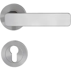GRIFFWERK Rosettengarnitur MINIMAL MODERN SIEGER DESIGN PZ-Schloss Samtgrau