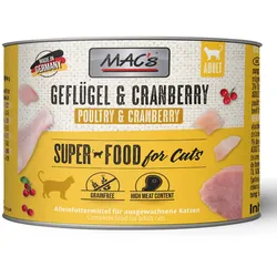 MAC ́s CAT Geflügel, Rind & Cranberry 6x200 g