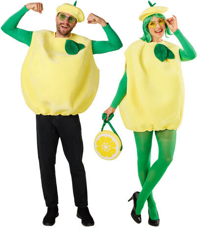 buttinette Kostüm "Zitrone" unisex, gelb/grün