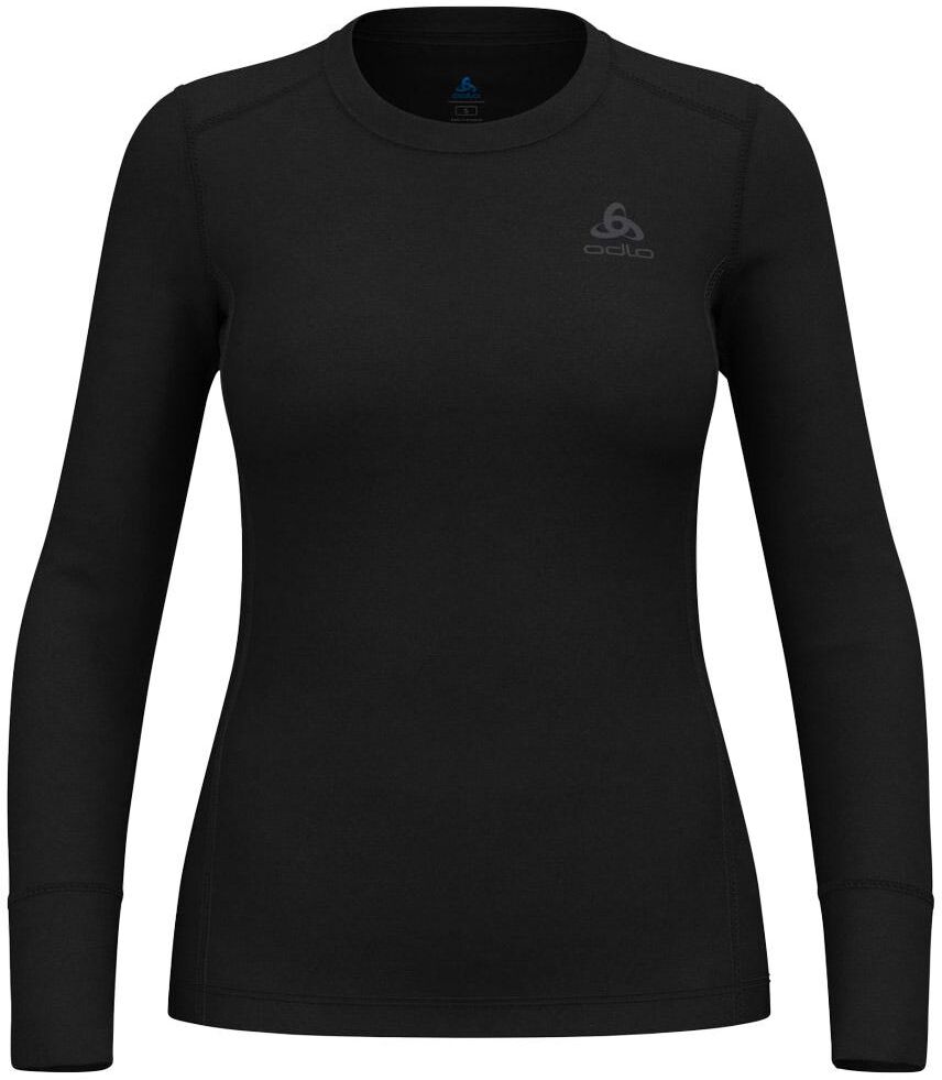 Odlo  - Top Crew Neck L/S Merino 200 W Black - XS - Sous-vêtement technique