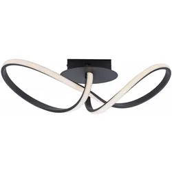 LED-Deckenleuchte, schwarz, dimmbar, IP20, Innenleuchte
