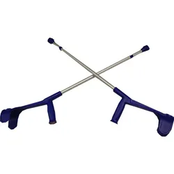 UNTERARMKRÜCKE f.Erw.Leichtmet.blau 2 St