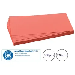 Franken 500er-Pack Moderationskarten »Rechteck« 20,5 x 9,5 cm rot, 20.5x9.5 cm