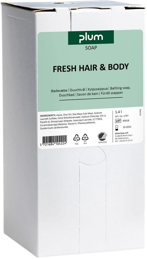 PLUM Duschtvål Hair & Body 1,4L
