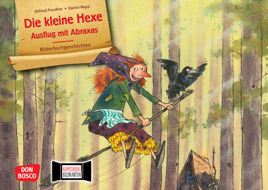 Don Bosco Die kleine Hexe. Ausflug mit Abraxas. Kamishibai Bildkartenset