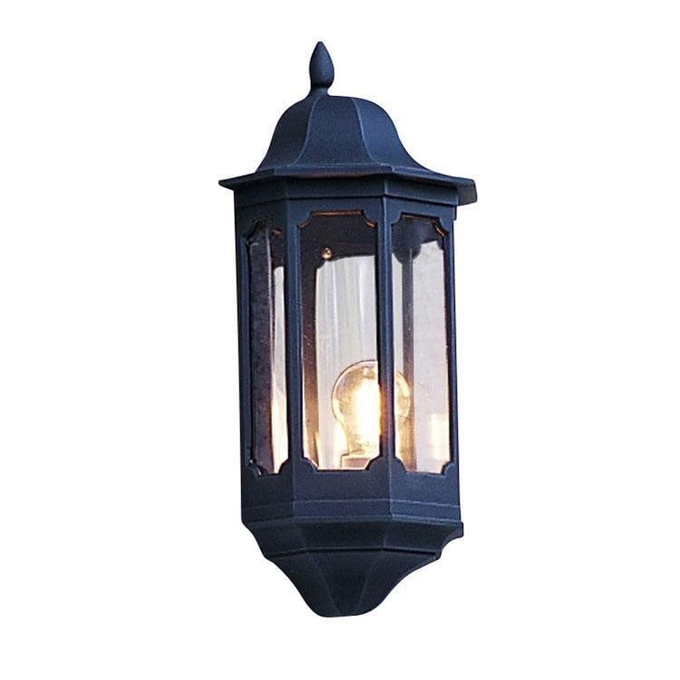 Klassieke Konstsmide Pallas muurlamp zwart