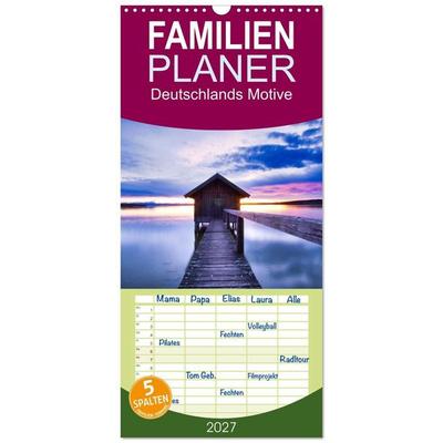 Familienplaner 2027 - Deutschlands Motive mit 5 Spalten (Wandkalender, 21 x 45 cm) CALVENDO