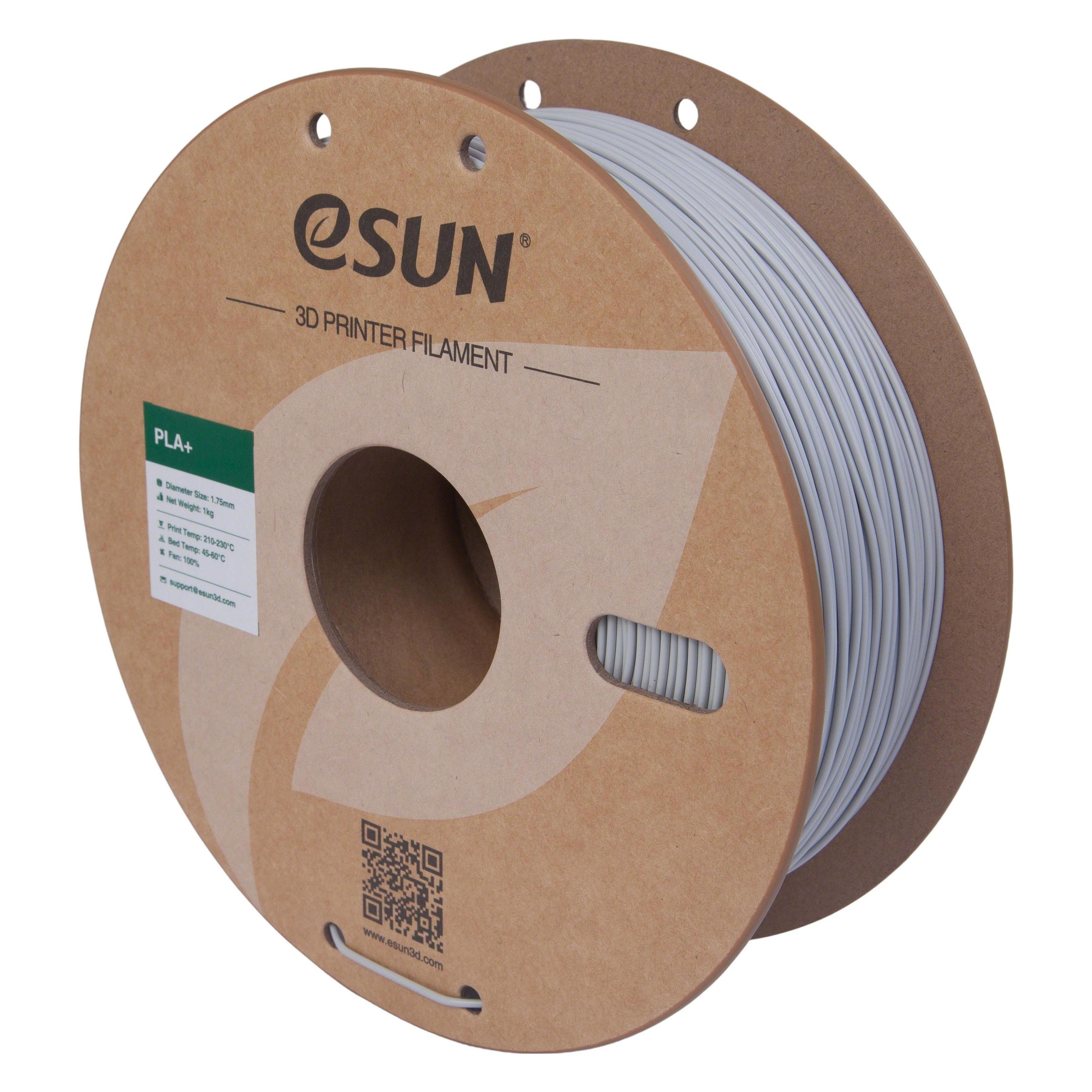 eSUN Filament PLA+ Beton-Grau 1.75mm 1000g (PLA, 1000 g, 1.75 mm) (PLA+175O-CH1P1)