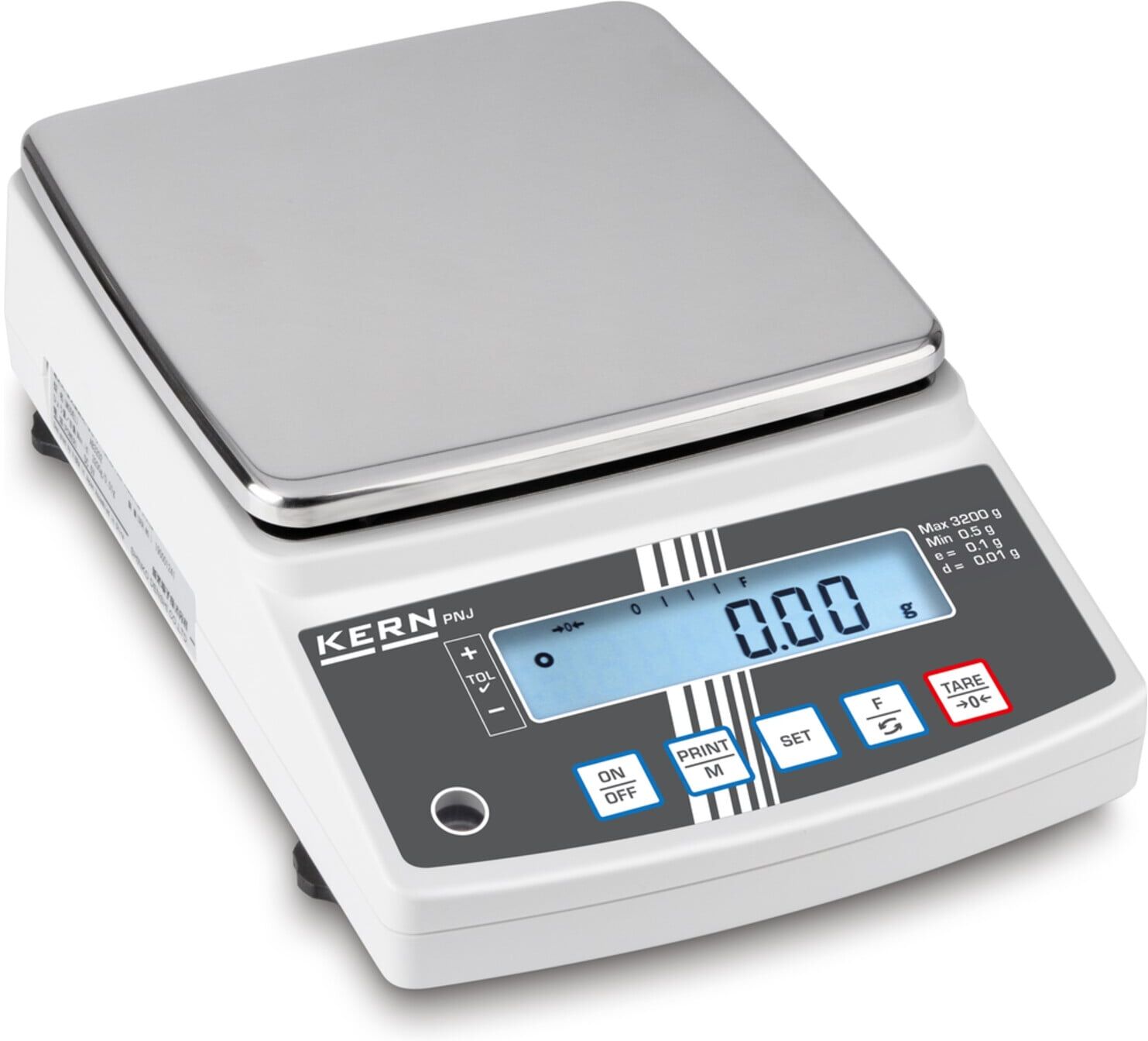 Kern Präzisionswaage PNS 12000-1+C kalibriert, Max = 12000 g, d = 0,1 g ; KERN & Sohn)